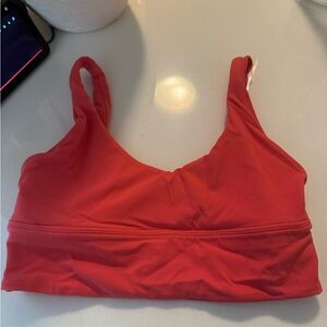 Lululemon Athletica Vibrant Red Sports Bra